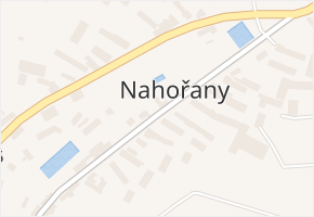 Nahořany v obci Nahořany - mapa části obce