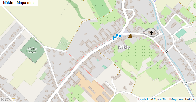 Náklo - mapa obce