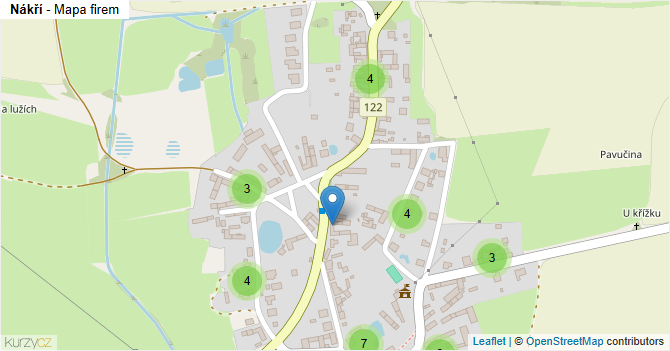 Nákří - mapa firem