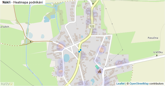 Nákří - mapa podnikání
