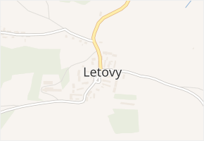 Letovy v obci Nalžovské Hory - mapa části obce