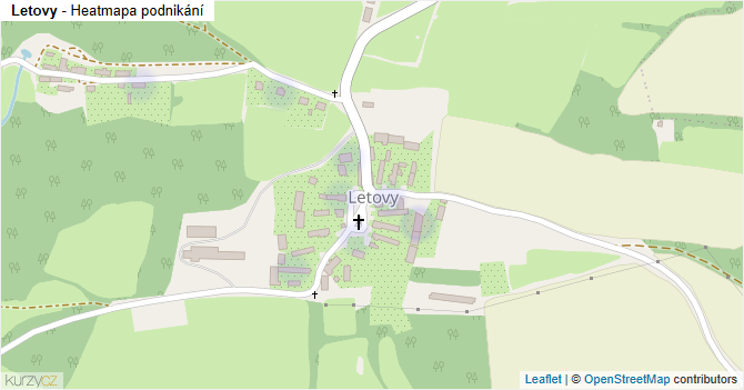 Letovy - mapa podnikání