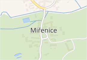 Miřenice v obci Nalžovské Hory - mapa části obce