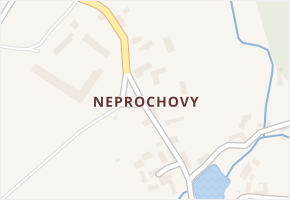 Neprochovy v obci Nalžovské Hory - mapa části obce