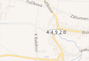 Padělky v obci Náměšť na Hané - mapa ulice