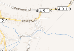 Zábraní v obci Náměšť na Hané - mapa ulice