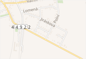 Zahradní v obci Náměšť na Hané - mapa ulice