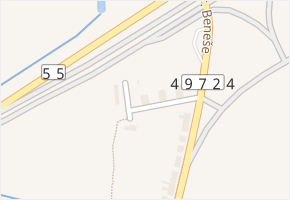 Dr. Beneše v obci Napajedla - mapa ulice