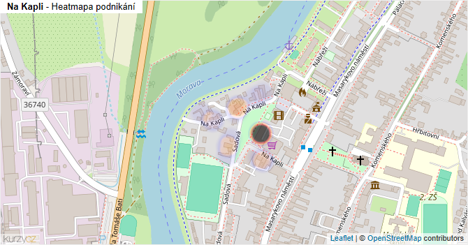 Na Kapli - mapa podnikání