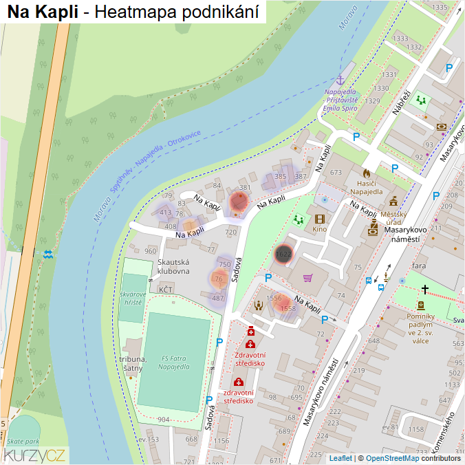 Mapa Na Kapli - Firmy v ulici.