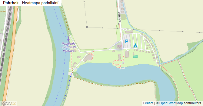 Pahrbek - mapa podnikání