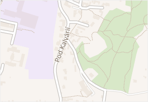 Pod Kalvárií v obci Napajedla - mapa ulice