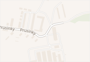 Prusinky v obci Napajedla - mapa ulice
