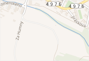 Za Humny v obci Napajedla - mapa ulice