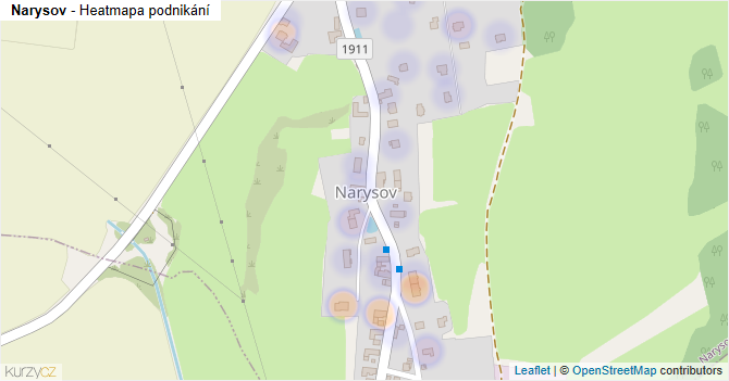 Narysov - mapa podnikání