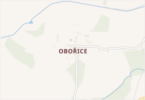 Obořice v obci Nasavrky - mapa části obce