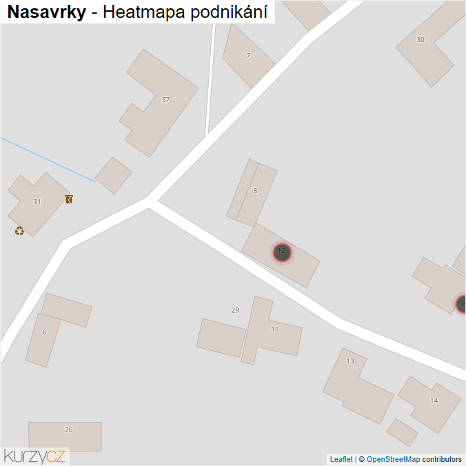Mapa Nasavrky - Firmy v obci.