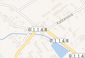 Dlouhá v obci Návsí - mapa ulice