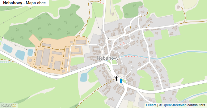 Nebahovy - mapa obce