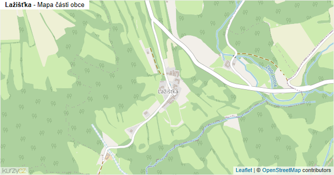 Lažišťka - mapa části obce