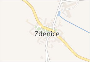 Zdenice v obci Nebahovy - mapa části obce