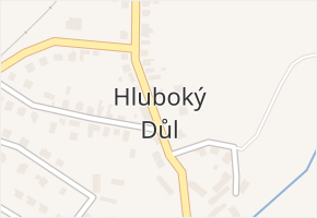 Hluboký Důl v obci Nebovidy - mapa části obce