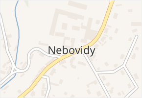 Nebovidy v obci Nebovidy - mapa části obce