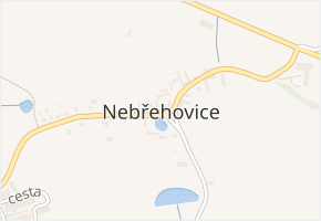 Nebřehovice v obci Nebřehovice - mapa části obce