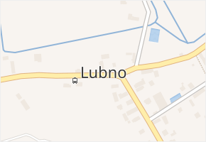 Lubno v obci Nechanice - mapa části obce
