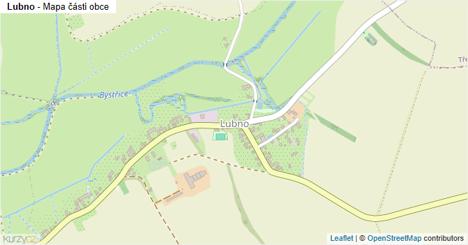Lubno - mapa části obce