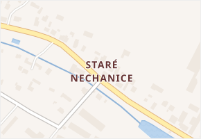 Staré Nechanice v obci Nechanice - mapa části obce