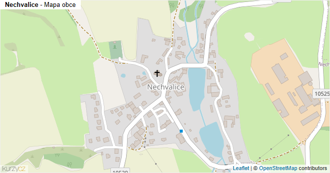 Nechvalice - mapa obce