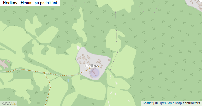 Hodkov - mapa podnikání