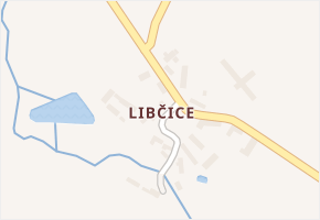 Libčice v obci Nechvalice - mapa části obce