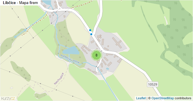 Libčice - mapa firem