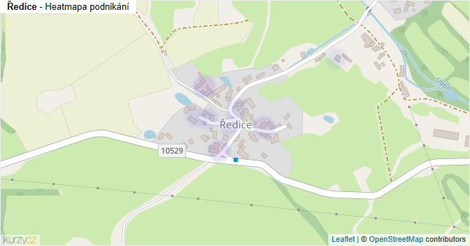 Ředice - mapa podnikání