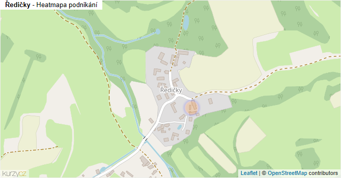 Ředičky - mapa podnikání