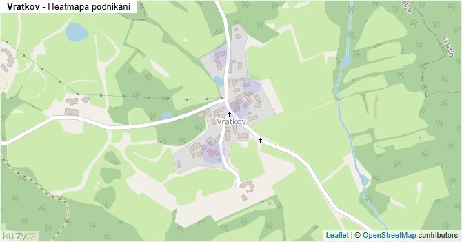 Vratkov - mapa podnikání