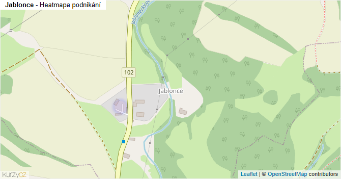 Jablonce - mapa podnikání