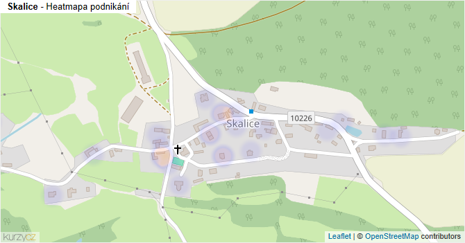 Skalice - mapa podnikání