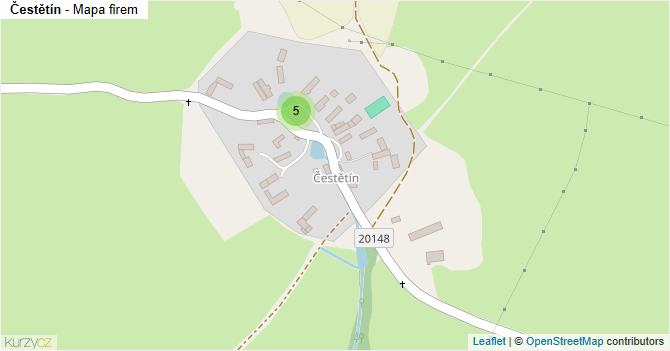 Čestětín - mapa firem
