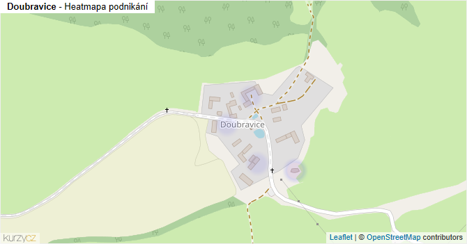Doubravice - mapa podnikání