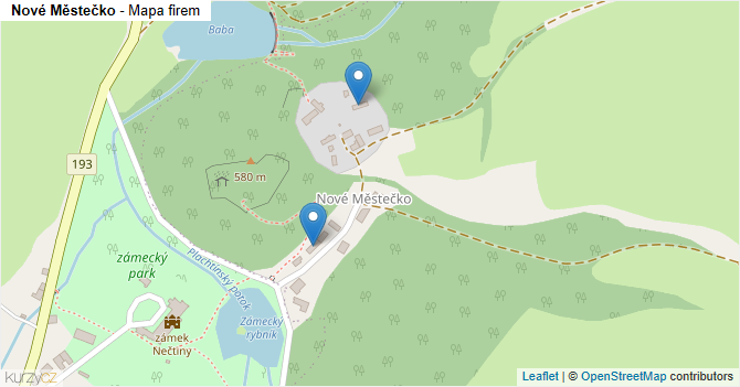 Nové Městečko - mapa firem