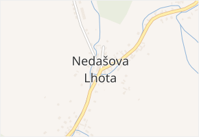 Nedašova Lhota v obci Nedašova Lhota - mapa části obce