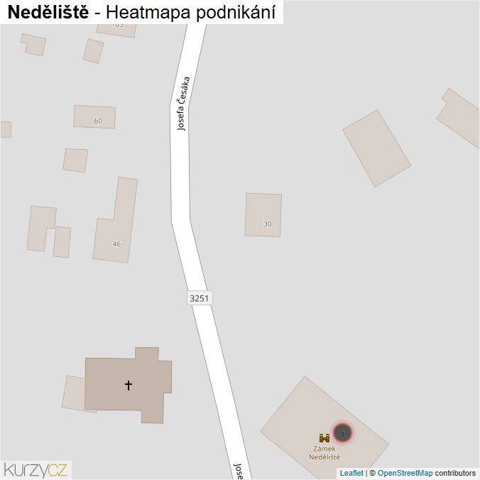 Mapa Neděliště - Firmy v obci.