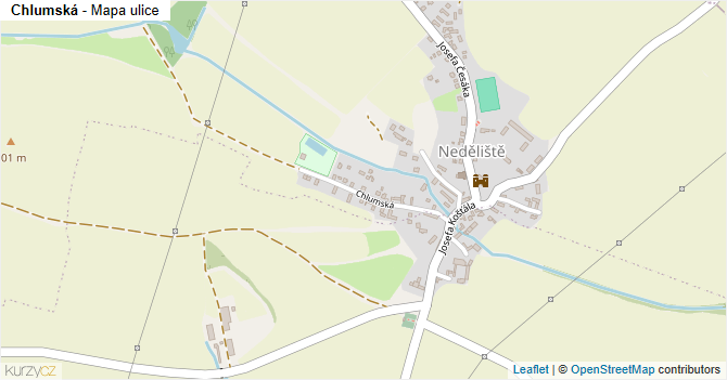 Chlumská - mapa ulice