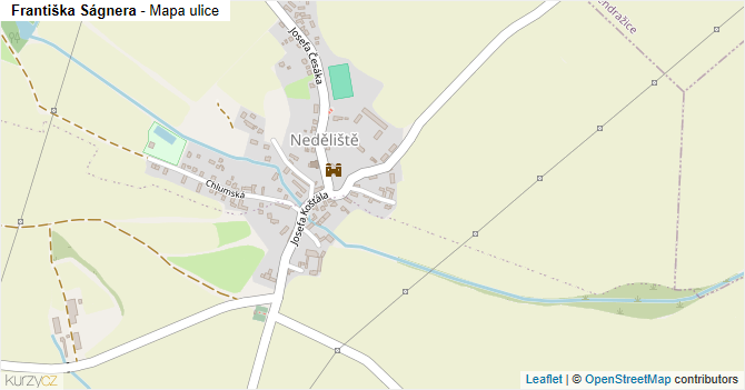 Františka Ságnera - mapa ulice