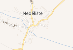 Josefa Košťála v obci Neděliště - mapa ulice