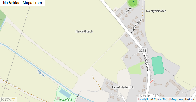 Na Vršku - mapa firem