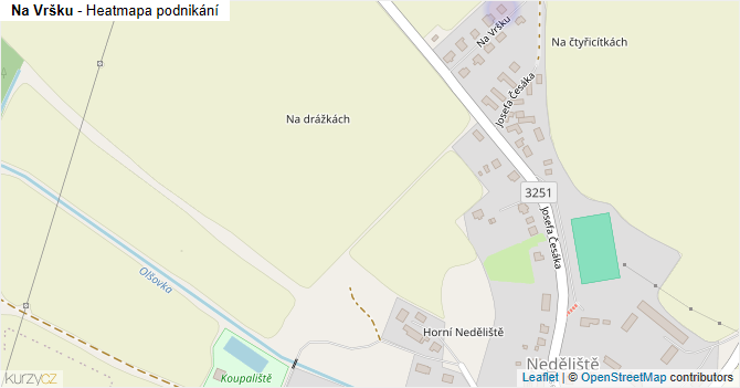 Na Vršku - mapa podnikání